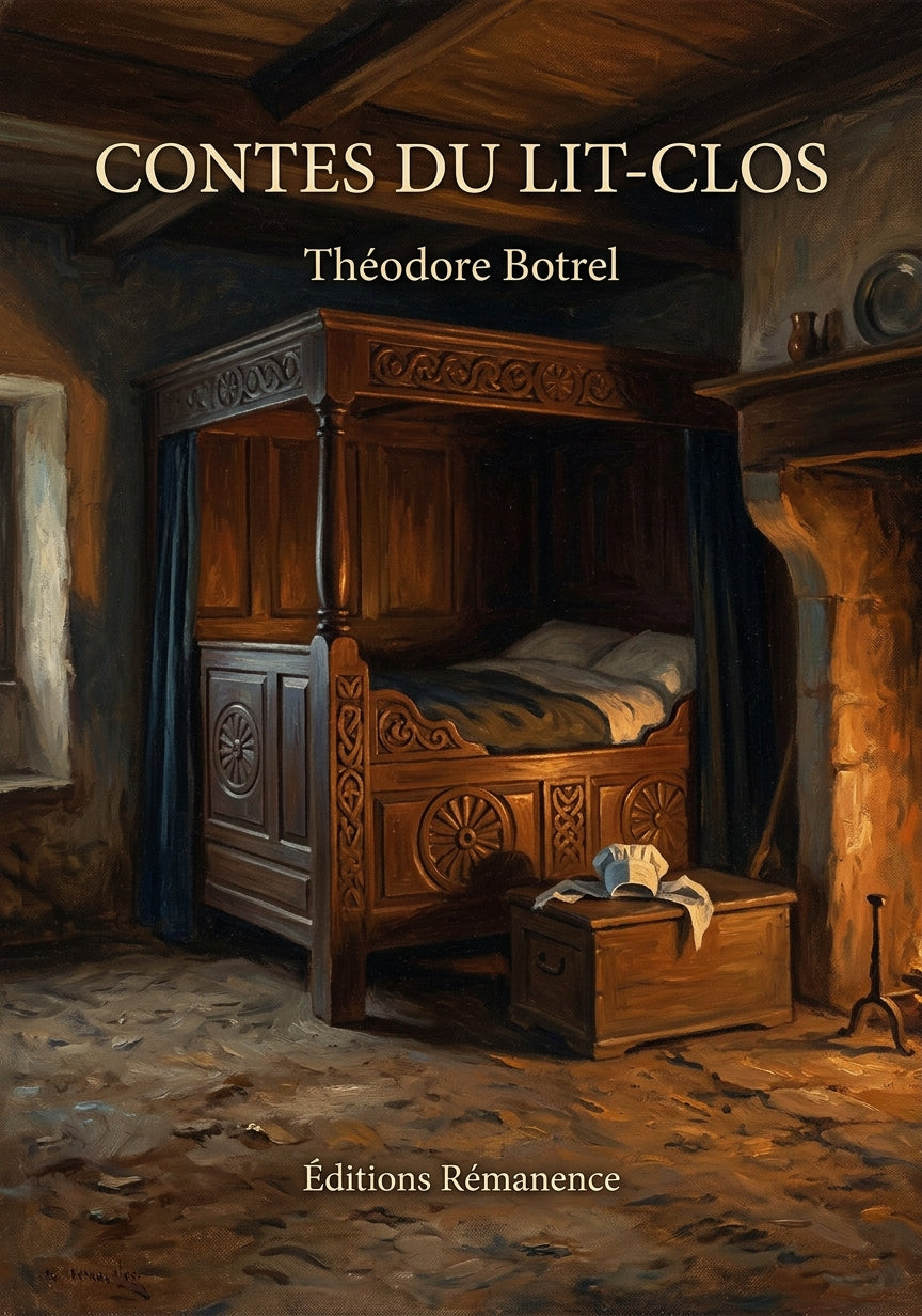Livre Contes du Lit-Clos par Théodore Botrel - Couverture - Editions Remanence