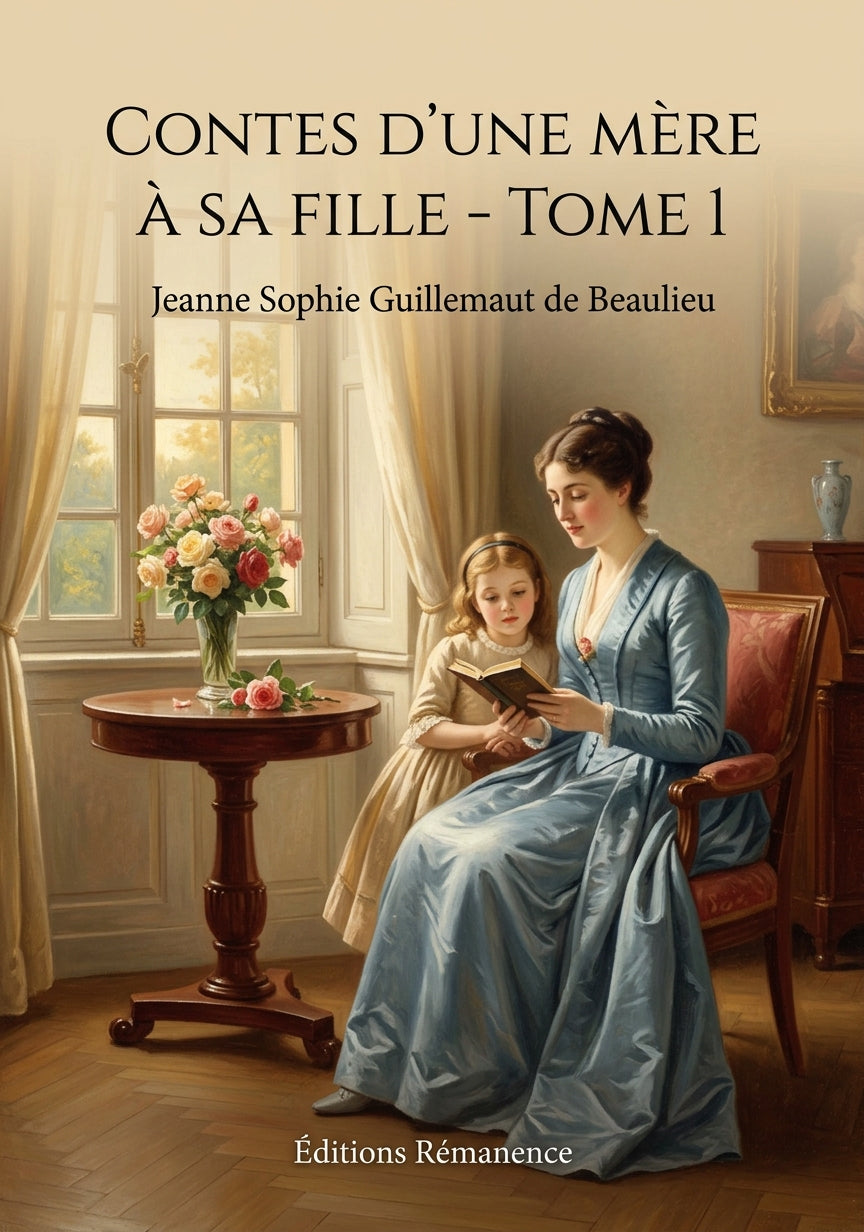 Livre Contes d’une mère à sa fille - Tome 1 par Jeanne Sophie Guillemaut de Beaulieu - Couverture - Editions Remanence