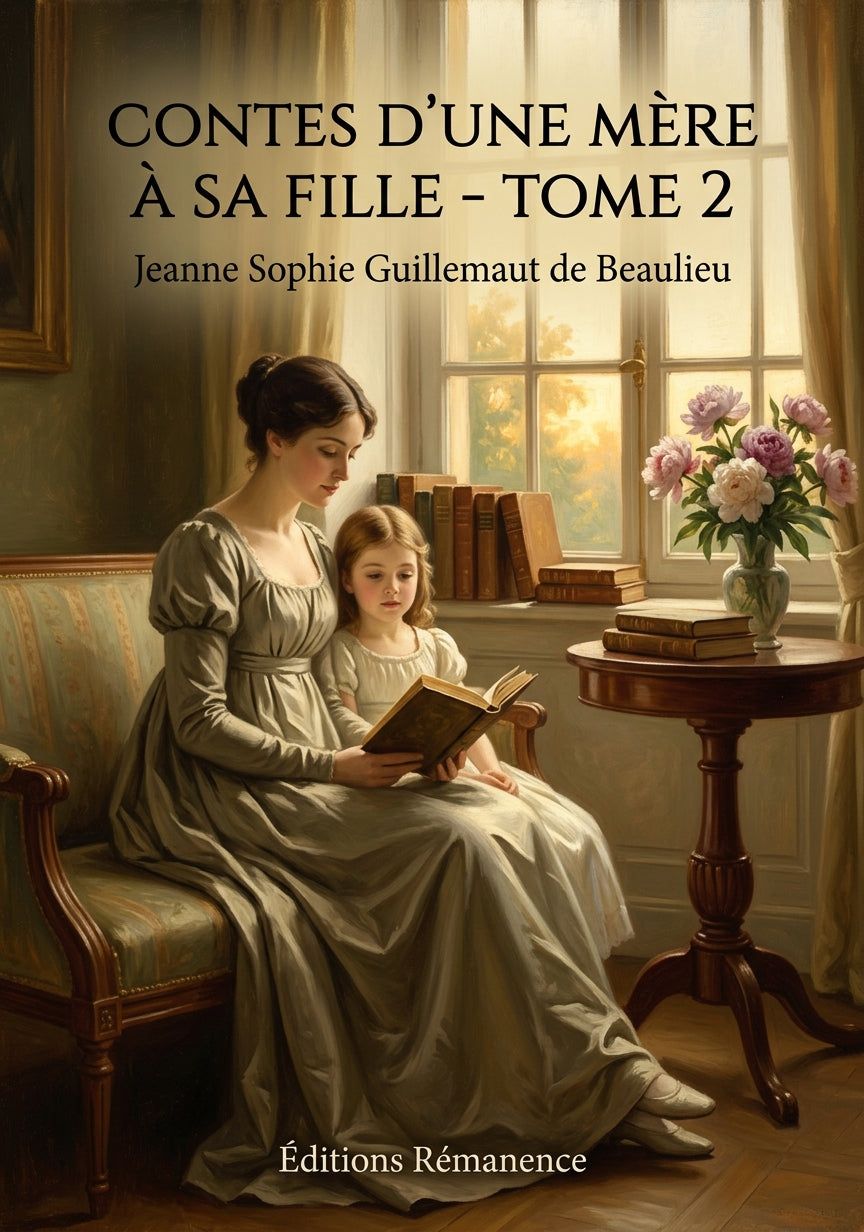 Livre Contes d’une mère à sa fille - Tome 2 par Jeanne Sophie Guillemaut de Beaulieu - Couverture - Editions Remanence