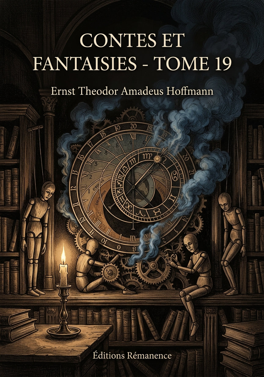 Livre Contes et Fantaisies - Tome 19 par Ernst Theodor Amadeus Hoffmann - Couverture - Editions Remanence