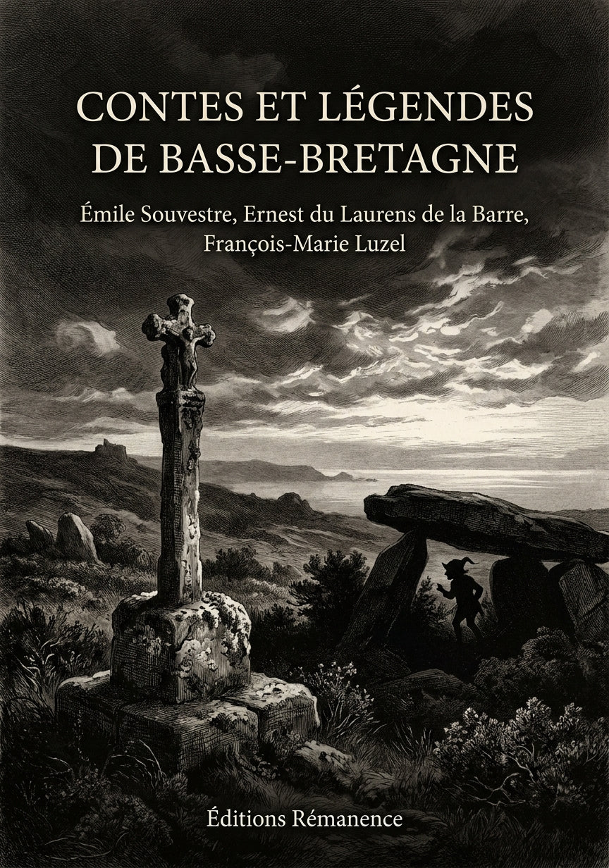 Livre Contes et légendes de Basse-Bretagne par Émile Souvestre, Ernest du Laurens de la Barre, François-Marie Luzel - Couverture - Editions Remanence