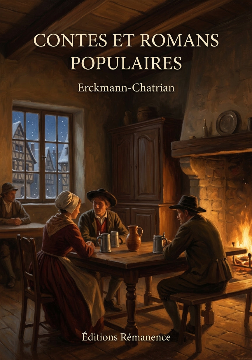 Livre Contes et romans populaires par Erckmann-Chatrian - Couverture - Editions Remanence
