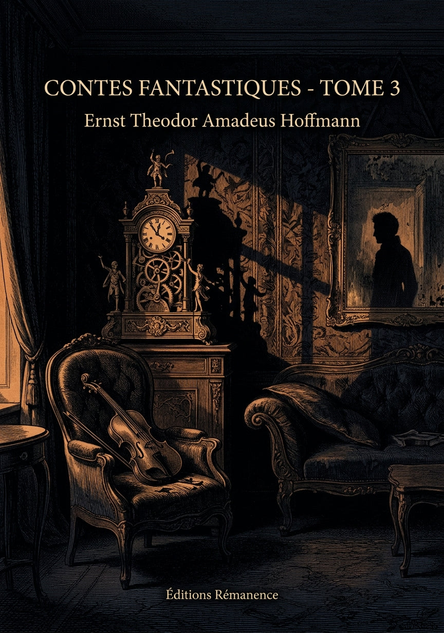 Livre Contes fantastiques - Tome 3 par Ernst Theodor Amadeus Hoffmann - Couverture - Editions Remanence
