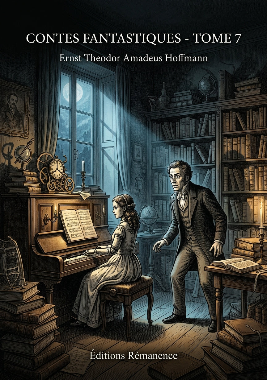 Livre Contes fantastiques - Tome 7 par Ernst Theodor Amadeus Hoffmann - Couverture - Editions Remanence