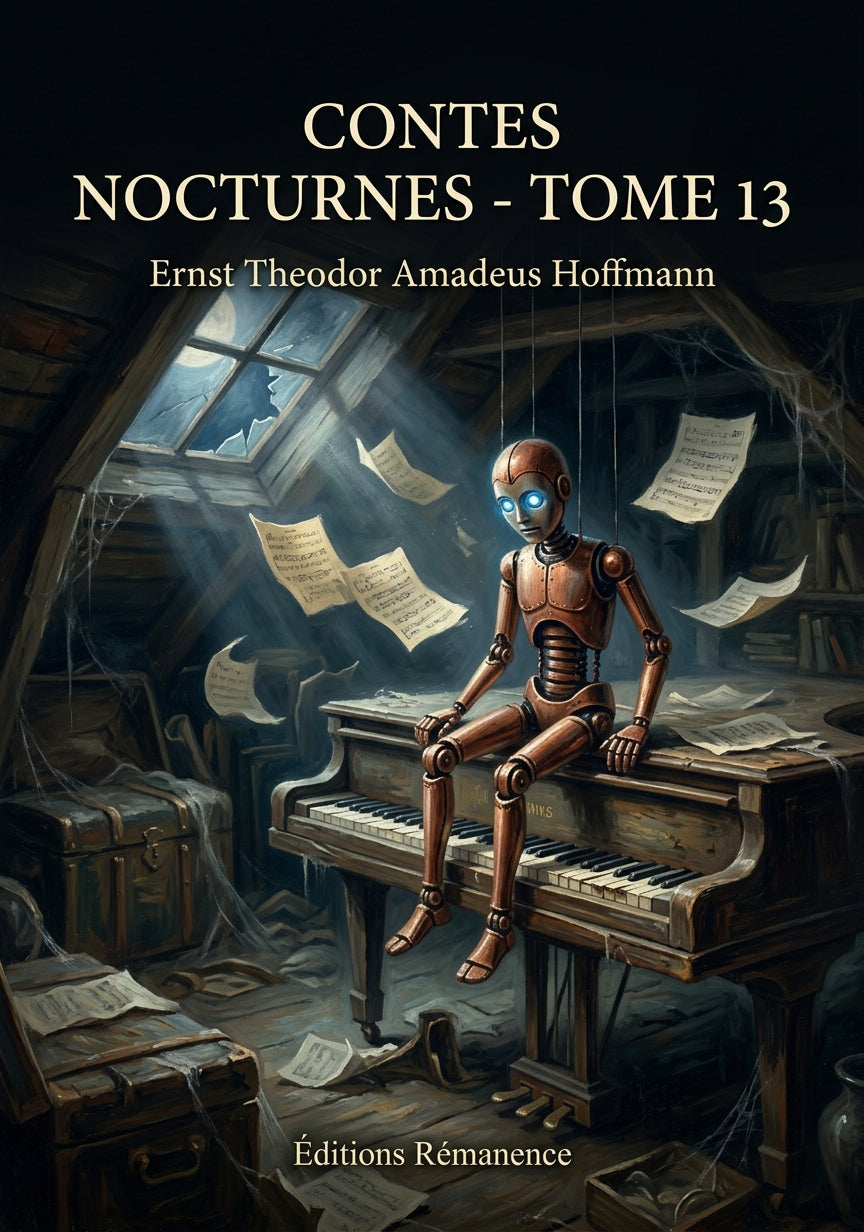 Livre Contes nocturnes - Tome 13 par Ernst Theodor Amadeus Hoffmann - Couverture - Editions Remanence