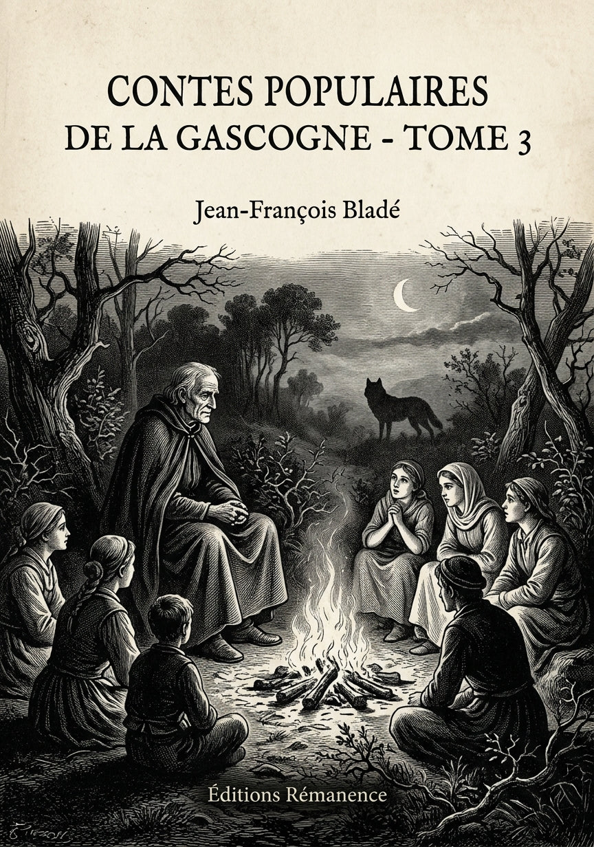 Livre Contes populaires de la Gascogne - Tome 3 par Jean-François Bladé - Couverture - Editions Remanence
