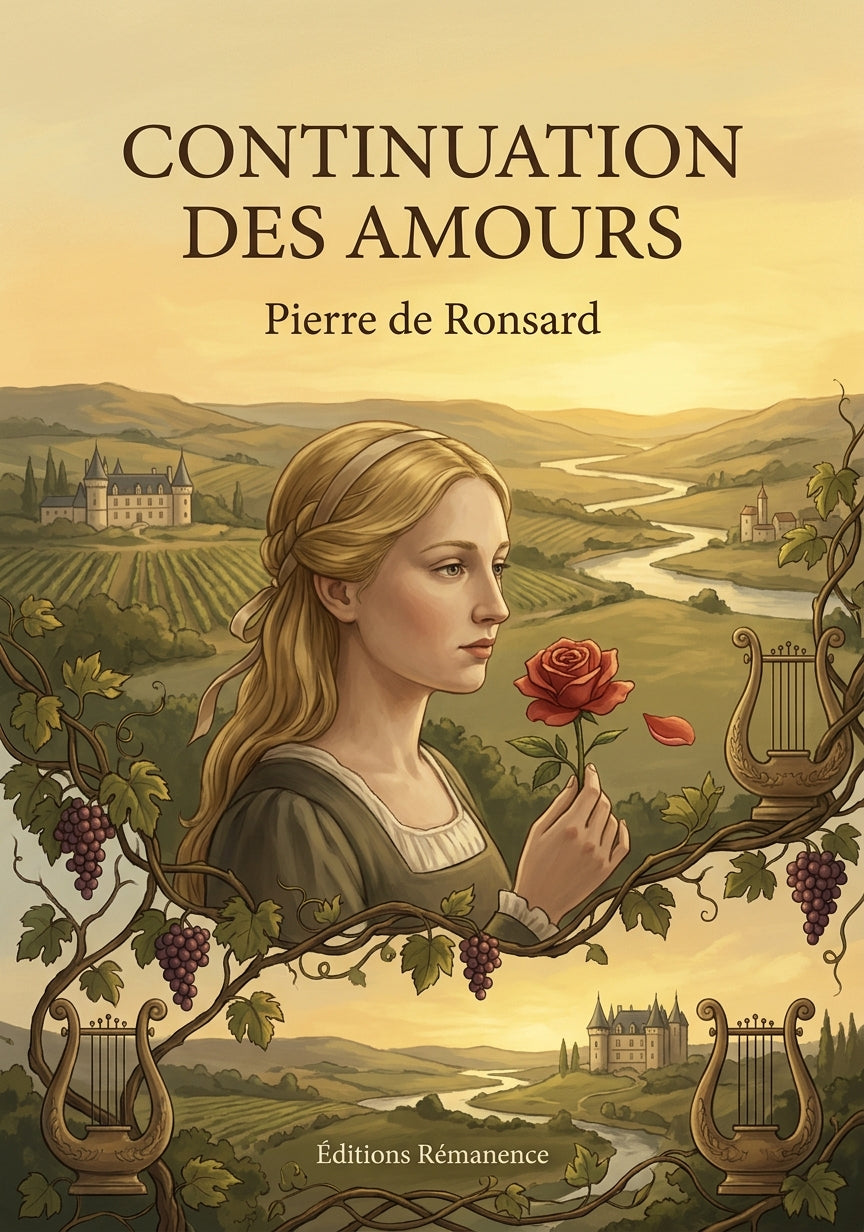 Livre Continuation des Amours par Pierre de Ronsard - Couverture - Editions Remanence