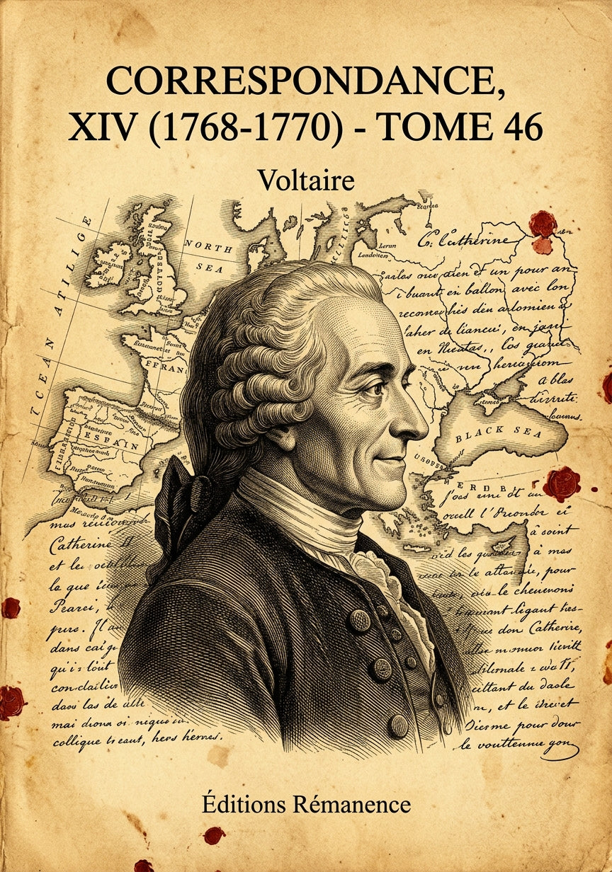 Livre Correspondance, XIV (1768-1770) - Tome 46 par Voltaire - Couverture - Editions Remanence