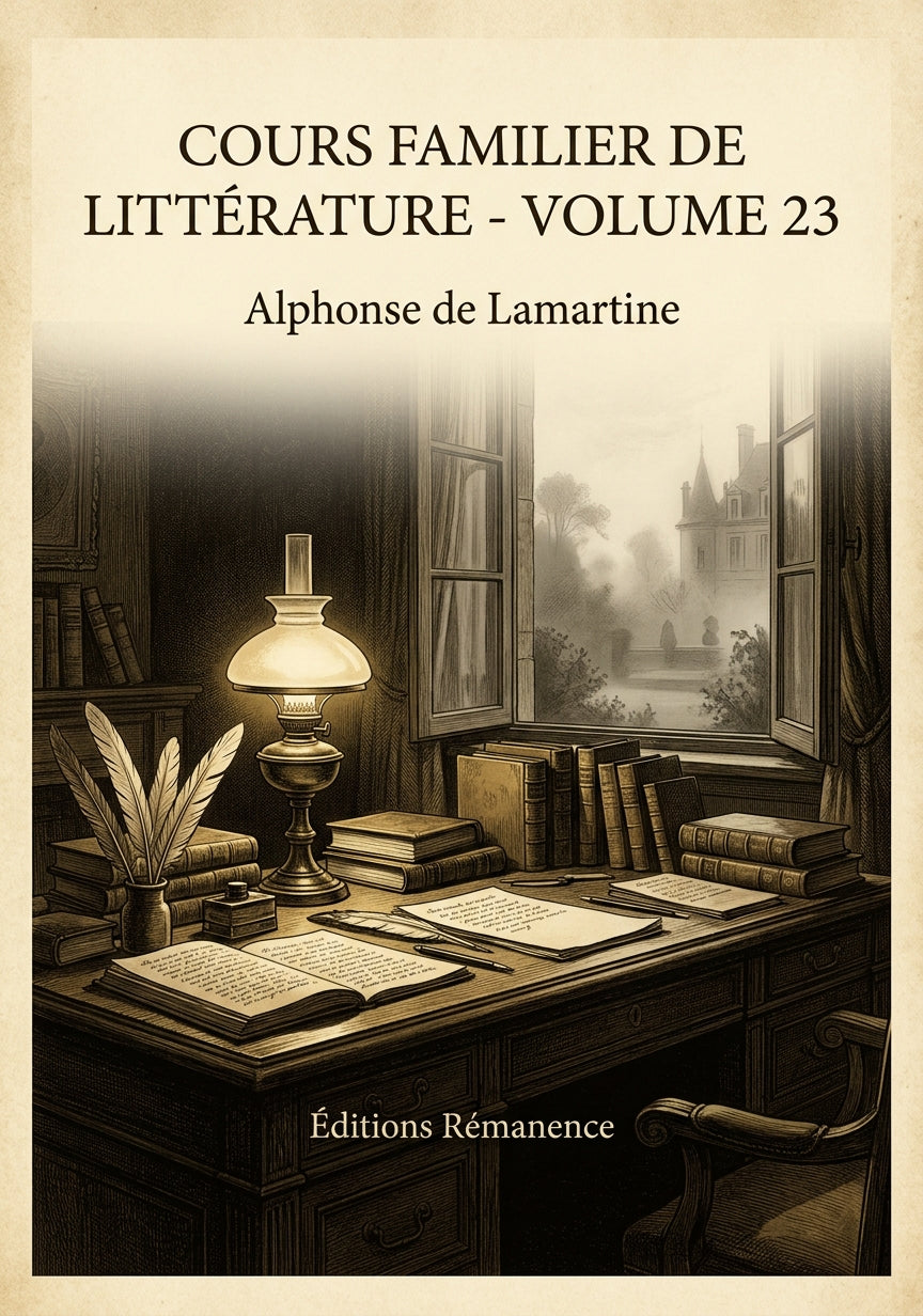 Cours familier de Littérature - Volume 23 - Alphonse de Lamartine (Couverture)