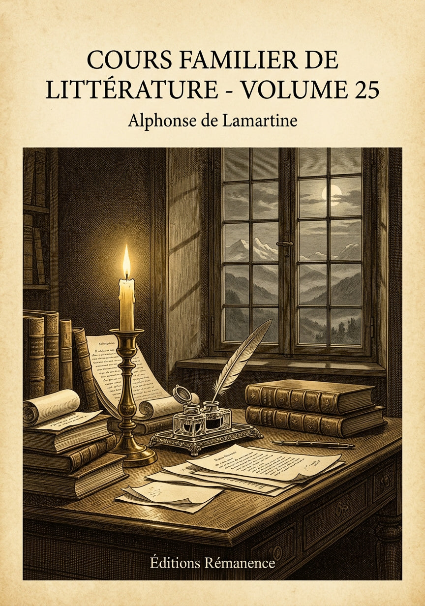 Cours familier de Littérature - Volume 25 - Alphonse de Lamartine (Couverture)