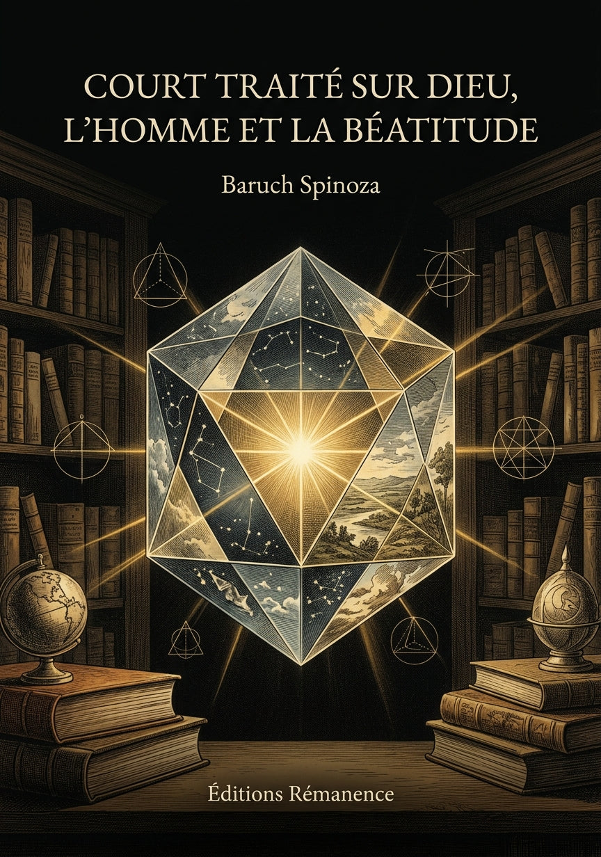 Livre Court traité sur Dieu, l’homme et la béatitude par Baruch Spinoza - Couverture - Editions Remanence