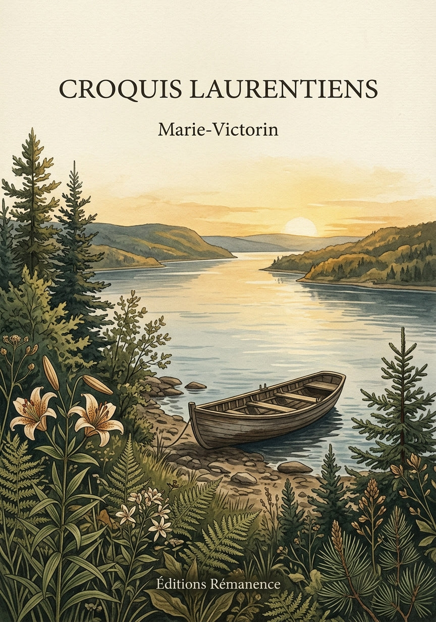 Livre Croquis laurentiens par Marie-Victorin - Couverture - Editions Remanence
