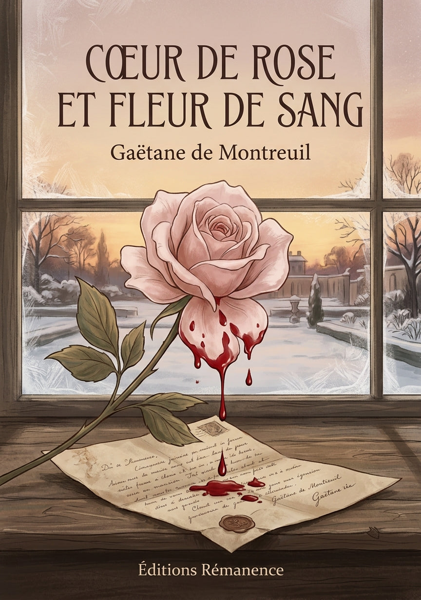 Livre Cœur de Rose et Fleur de Sang par Gaëtane de Montreuil - Couverture - Editions Remanence