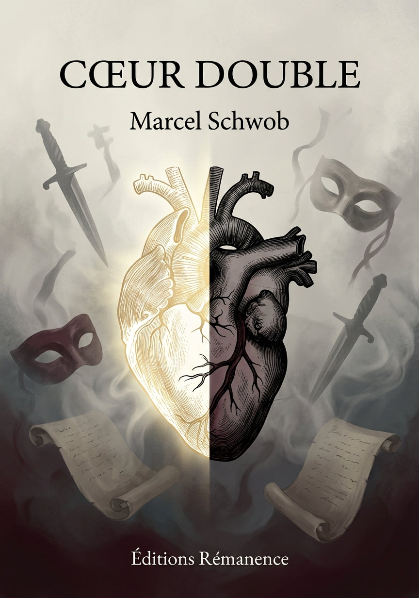 Livre Cœur double par Marcel Schwob - Couverture - Editions Remanence