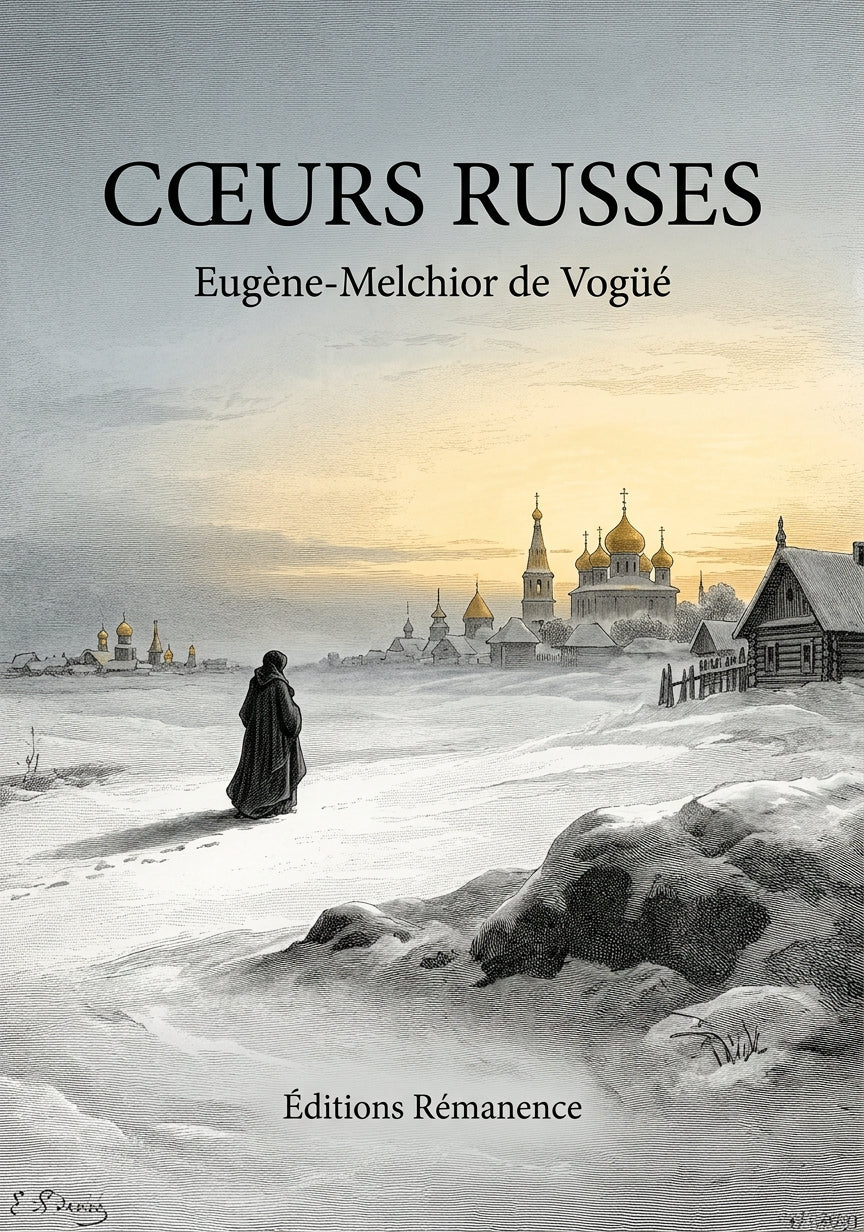 Livre Cœurs russes par Eugène-Melchior de Vogüé - Couverture - Editions Remanence