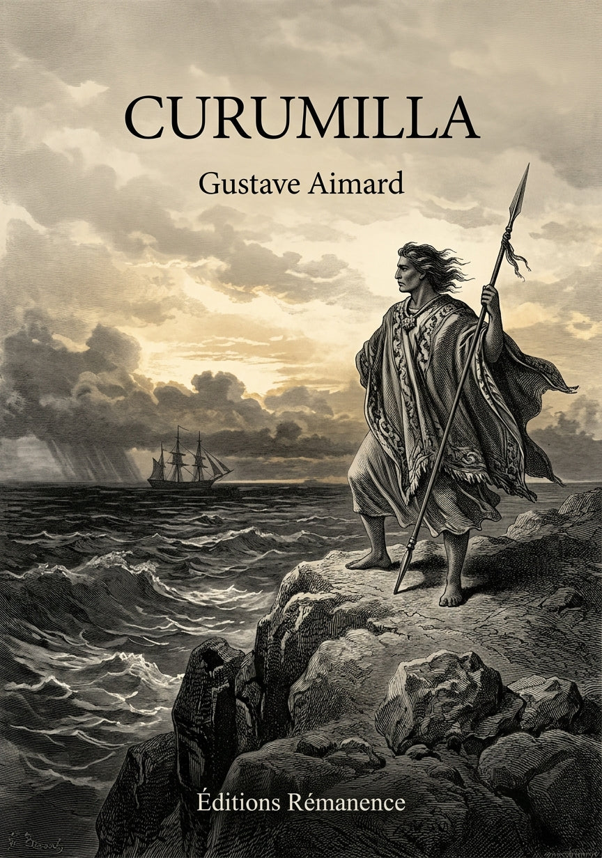 Livre Curumilla par Gustave Aimard - Couverture - Editions Remanence