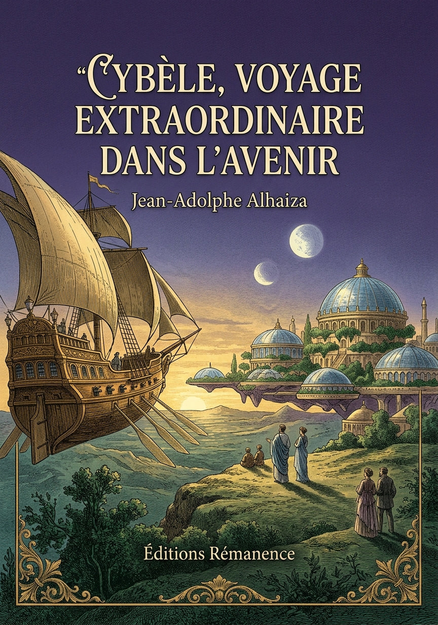 Livre Cybèle, voyage extraordinaire dans l’avenir par Jean-Adolphe Alhaiza - Couverture - Editions Remanence