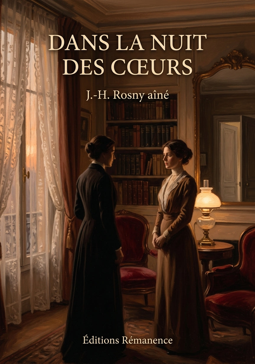 Livre Dans la nuit des cœurs par J.-H. Rosny aîné - Couverture - Editions Remanence