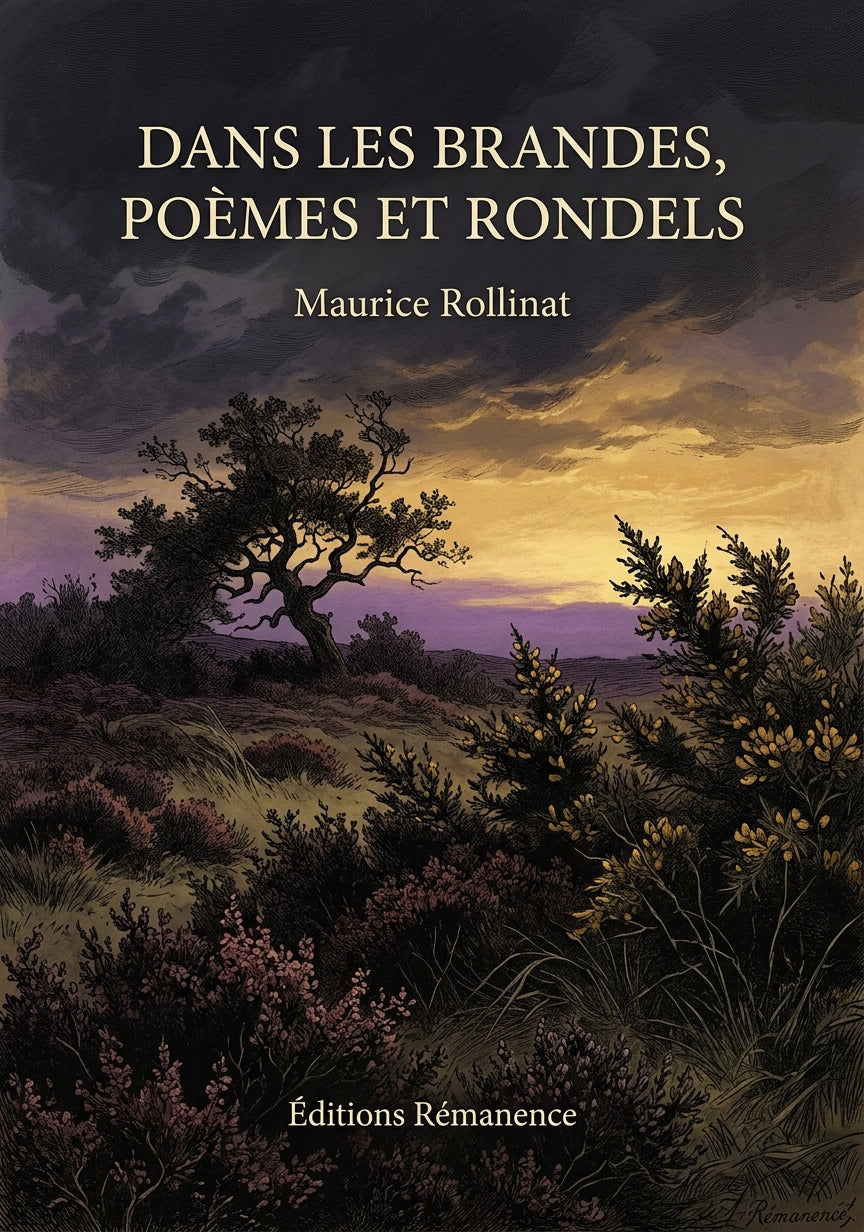 Livre Dans les brandes, poèmes et rondels par Maurice Rollinat - Couverture - Editions Remanence