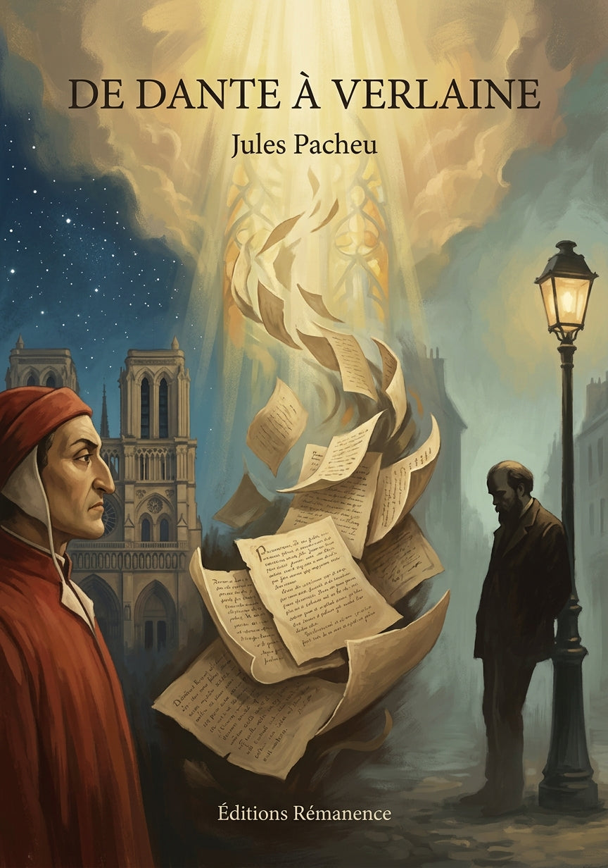 Livre De Dante à Verlaine par Jules Pacheu - Couverture - Editions Remanence