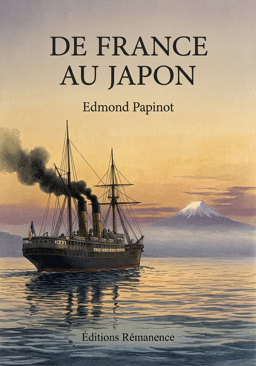 Livre De France au Japon par Edmond Papinot - Couverture - Editions Remanence