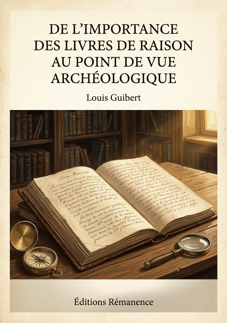 De l'importance des livres de raison au point de vue archéologique - Louis Guibert (Couverture)