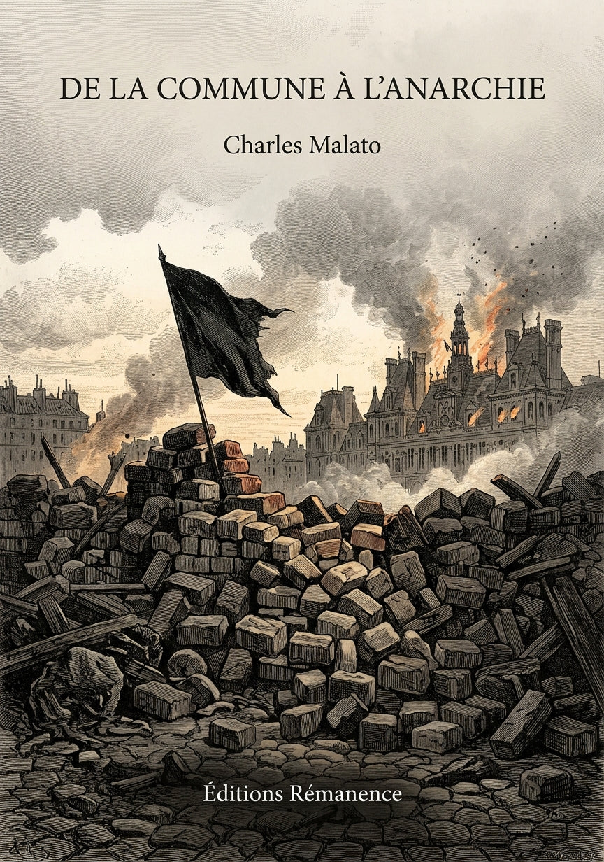 Livre De la Commune à l’anarchie par Charles Malato - Couverture - Editions Remanence