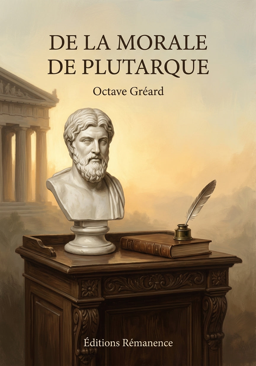 Livre De la morale de Plutarque par Octave Gréard - Couverture - Editions Remanence