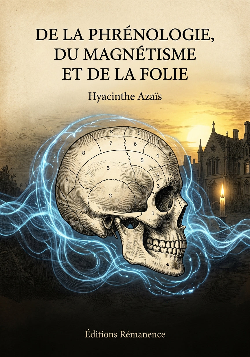 Livre De la phrénologie, du magnétisme et de la folie par Hyacinthe Azaïs - Couverture - Editions Remanence