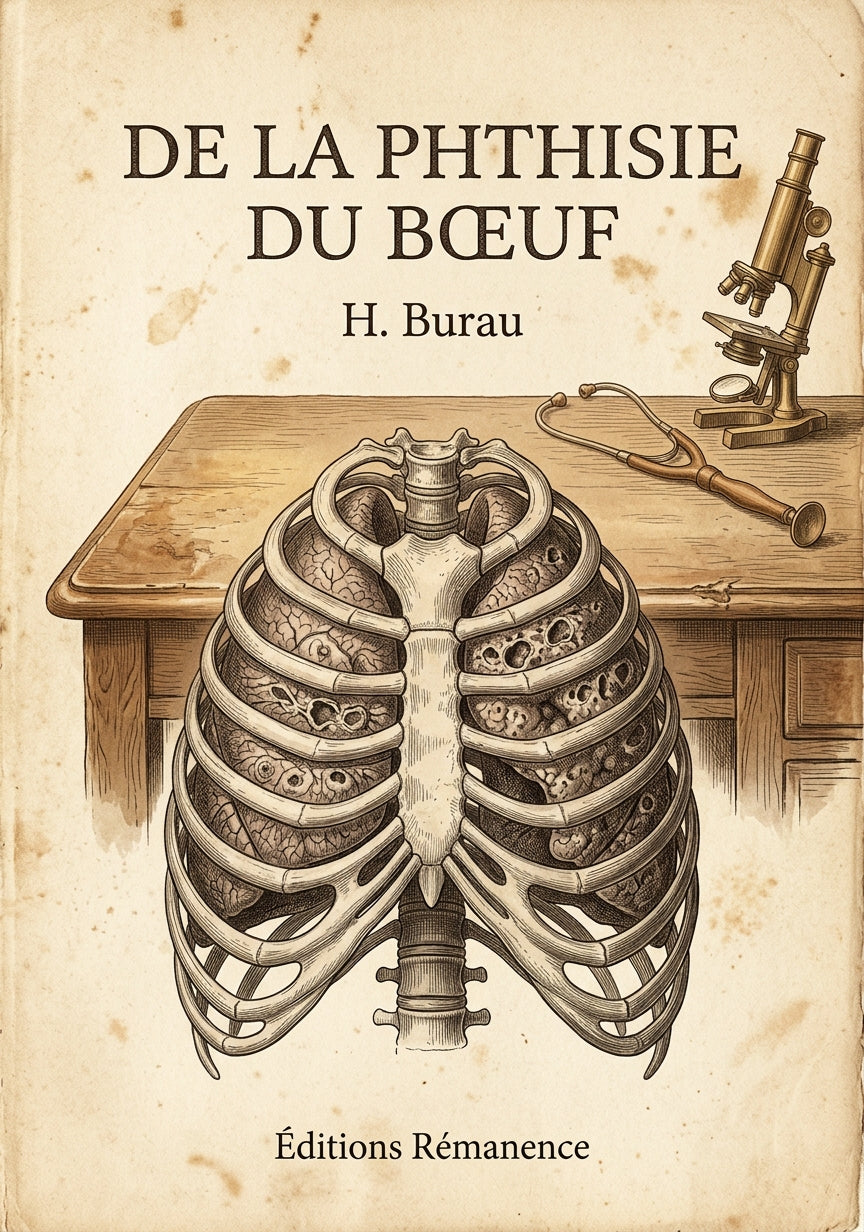 Livre De la phthisie du bœuf par H. Burau - Couverture - Editions Remanence