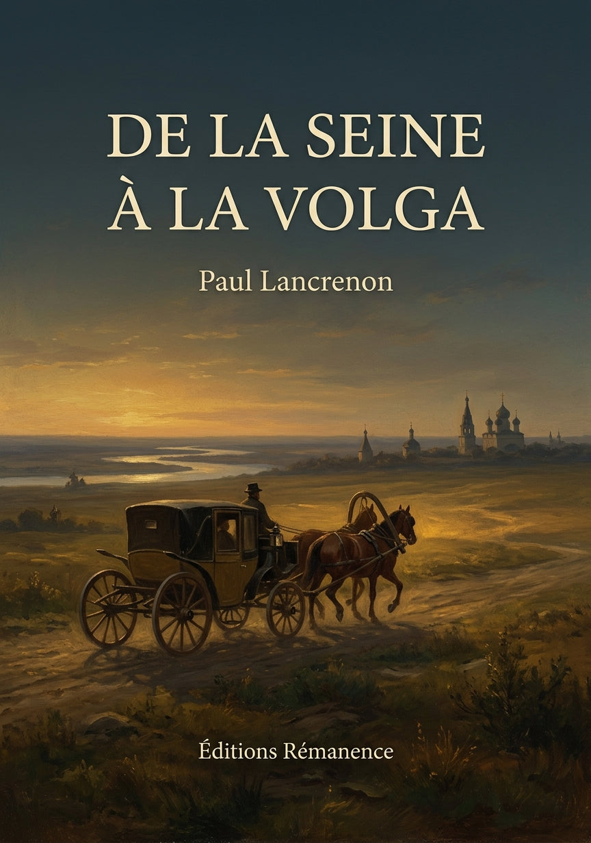 Livre De la Seine à la Volga par Paul Lancrenon - Couverture - Editions Remanence