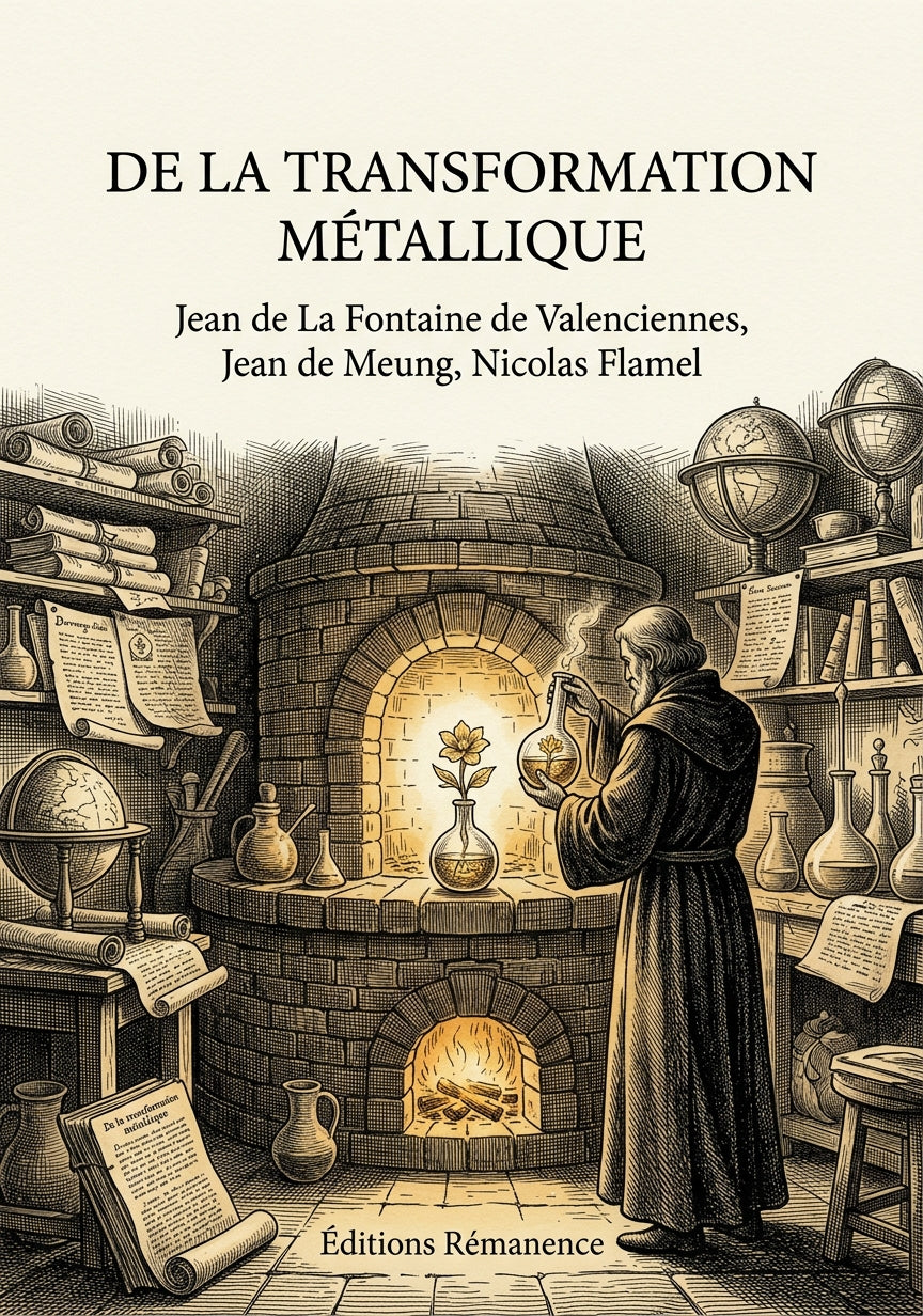 Livre De la transformation metallique par Jean de La Fontaine de Valenciennes, Jean de Meung, Nicolas Flamel - Couverture - Editions Remanence