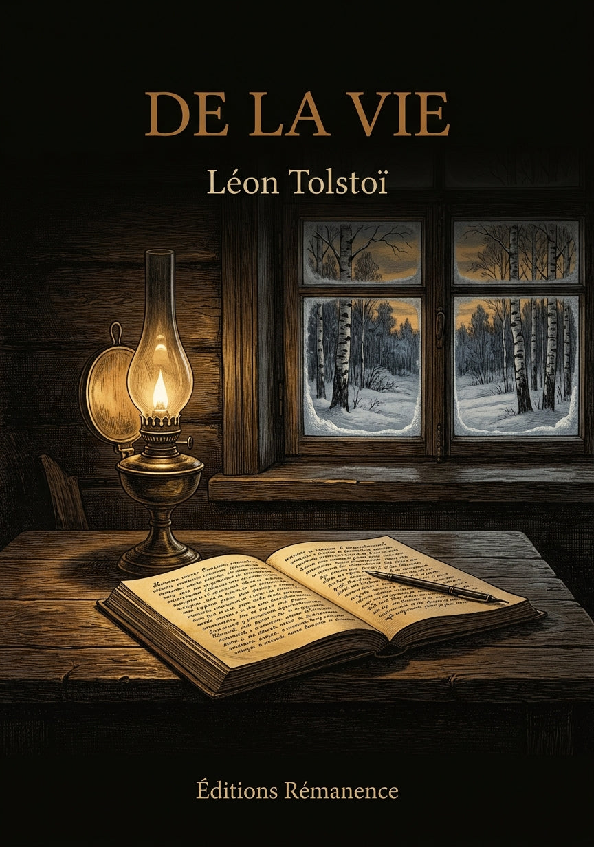 Livre De la vie par Léon Tolstoï - Couverture - Editions Remanence