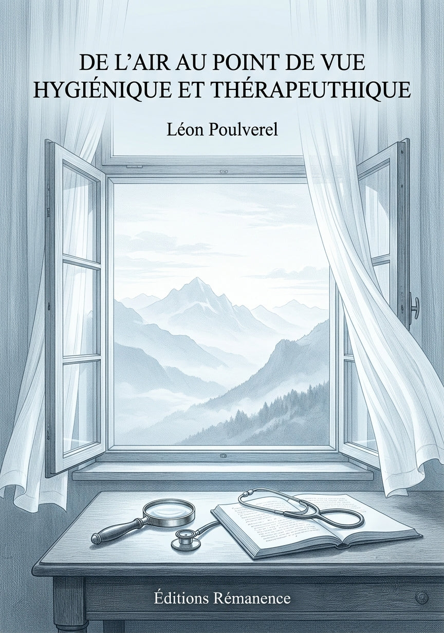 Livre De l’air au point de vue hygiénique et thérapeuthique par Léon Poulverel - Couverture - Editions Remanence