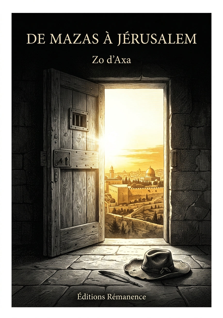 Livre De Mazas à Jérusalem par Zo d’Axa - Couverture - Editions Remanence
