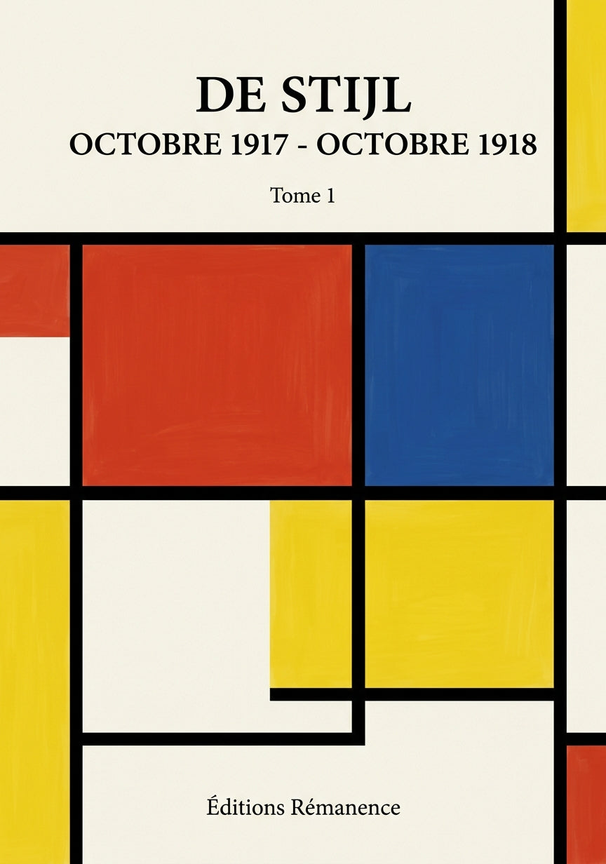 Livre De Stijl octobre 1917 - octobre 1918 par Tome 1 - Couverture - Editions Remanence