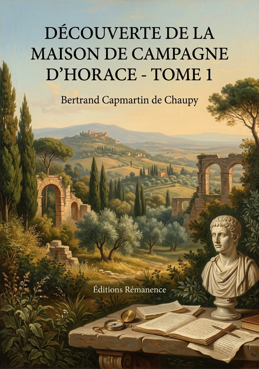 Livre Découverte de la maison de campagne d’Horace - Tome 1 par Bertrand Capmartin de Chaupy - Couverture - Editions Remanence