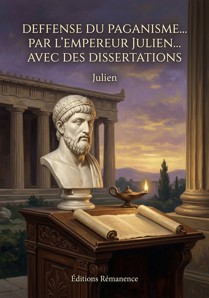 Livre Deffense du paganisme... par l’empereur Julien... avec des dissertations par Julien - Couverture - Editions Remanence
