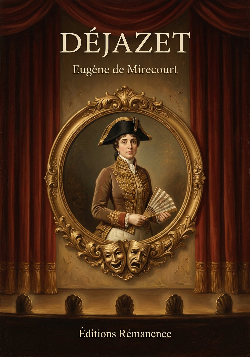 Livre Déjazet par Eugène de Mirecourt - Couverture - Editions Remanence