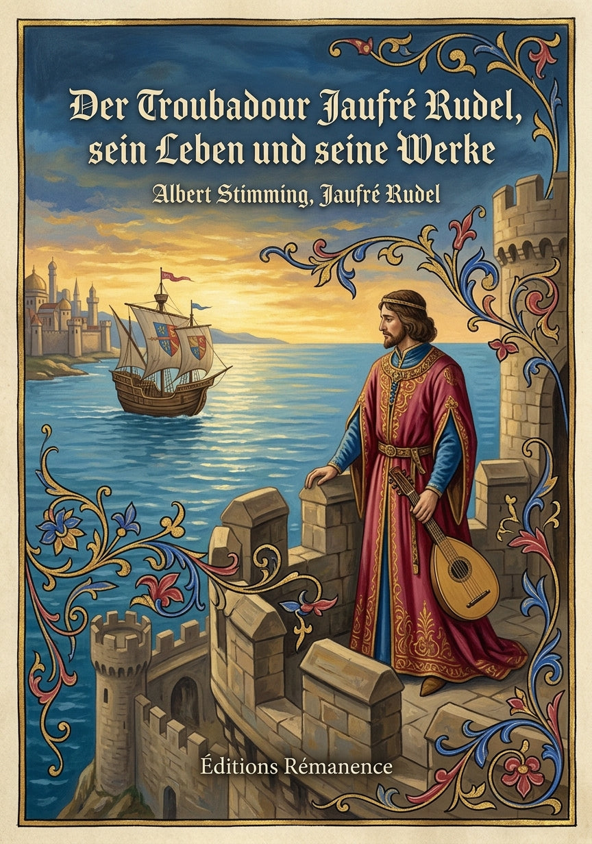 Livre Der Troubadour Jaufre Rudel, sein Leben und seine Werke par Albert Stimming, Jaufré Rudel - Couverture - Editions Remanence