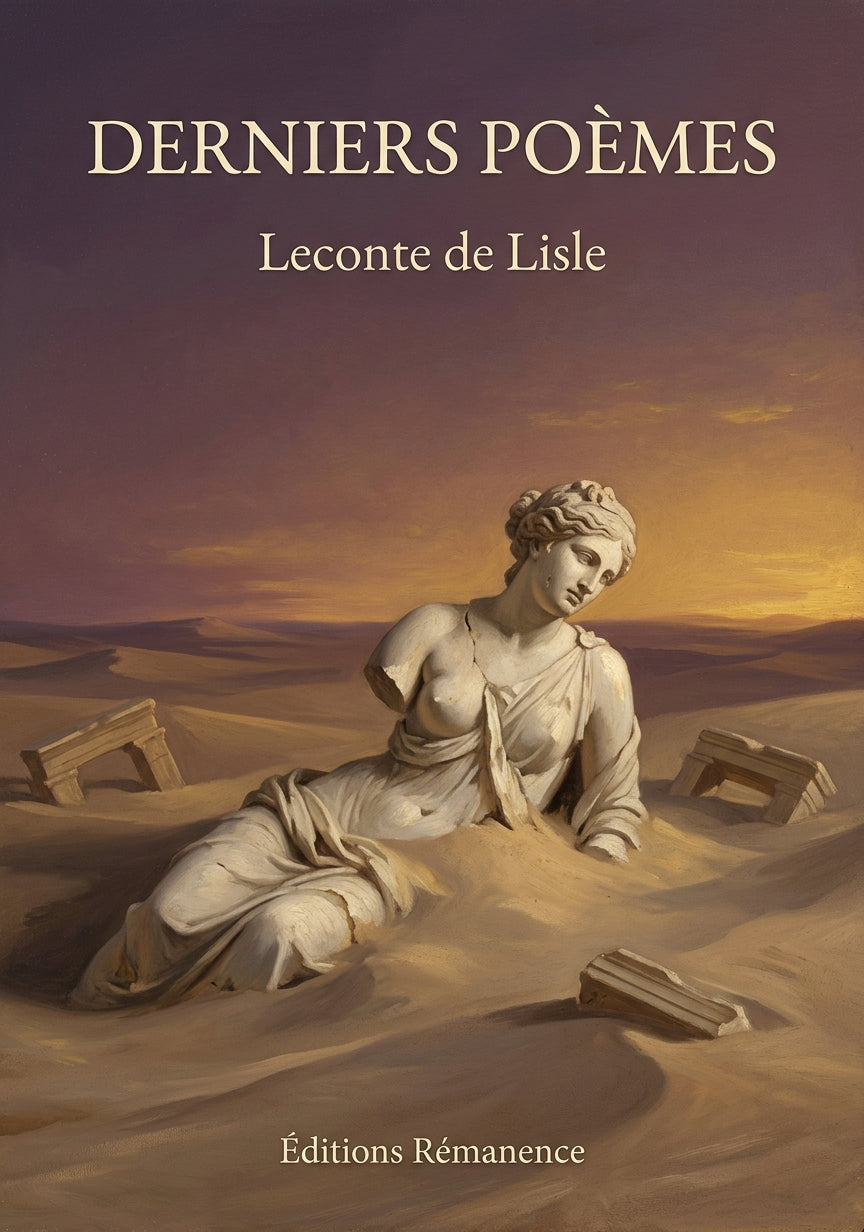 Livre Derniers Poèmes par Leconte de Lisle - Couverture - Editions Remanence