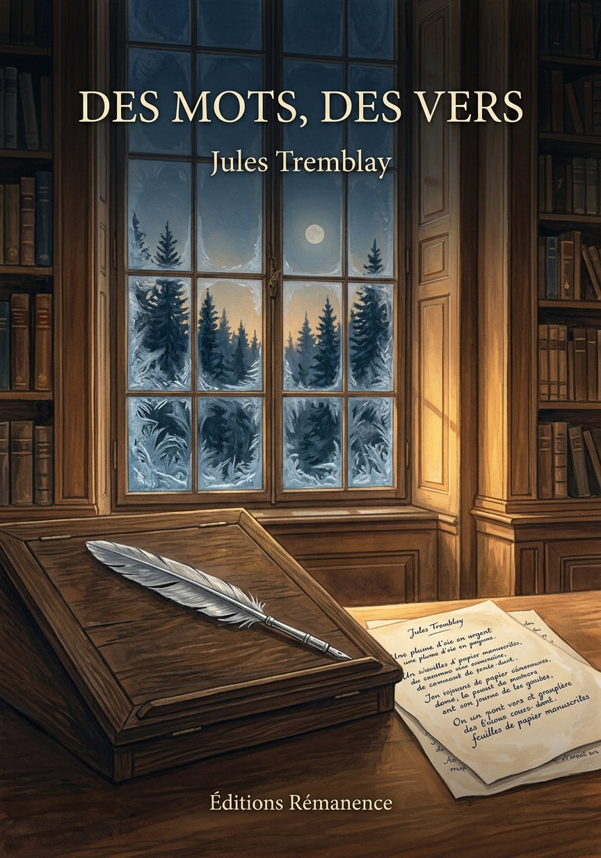 Livre Des mots, des vers par Jules Tremblay - Couverture - Editions Remanence