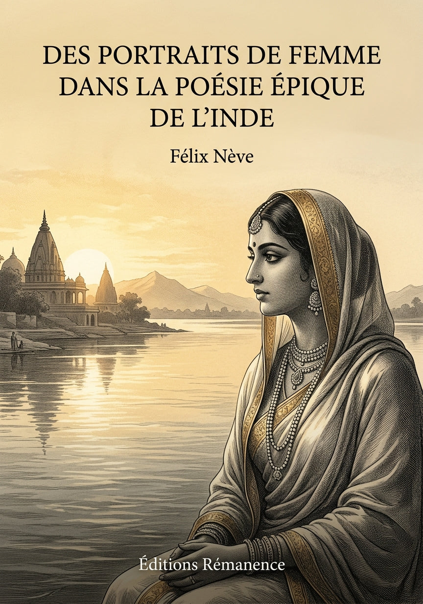 Livre Des portraits de femme dans la poésie épique de l’Inde par Félix Nève - Couverture - Editions Remanence