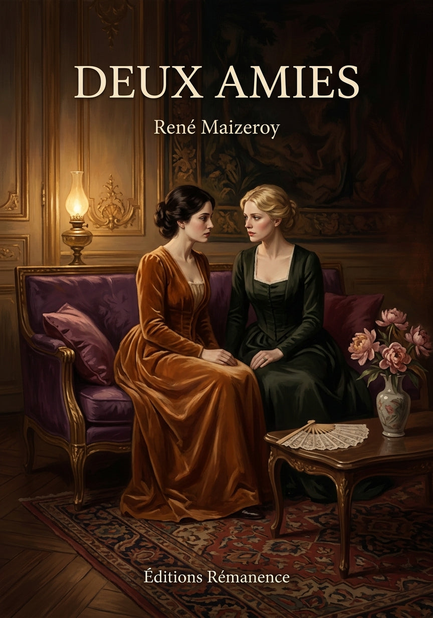 Livre Deux amies par René Maizeroy - Couverture - Editions Remanence