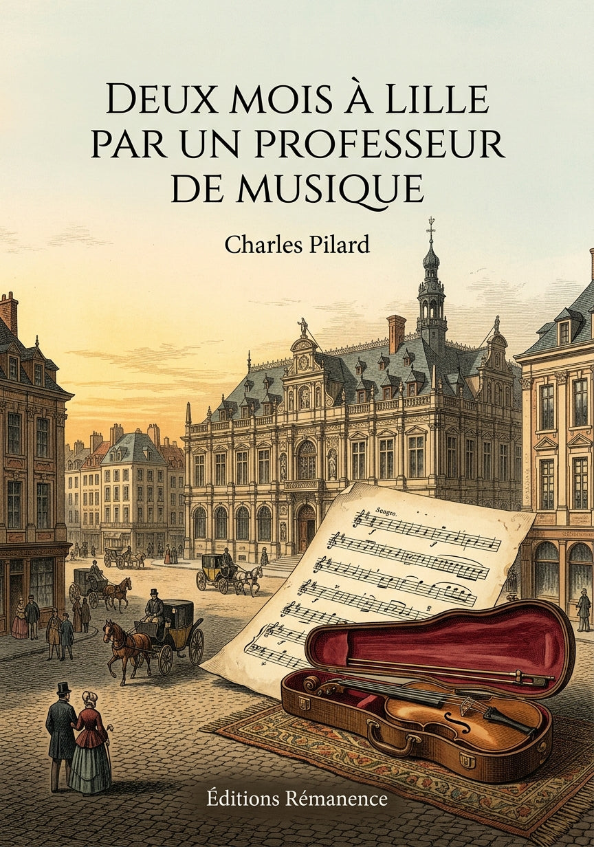 Livre Deux mois à Lille par un professeur de musique par Charles Pilard - Couverture - Editions Remanence