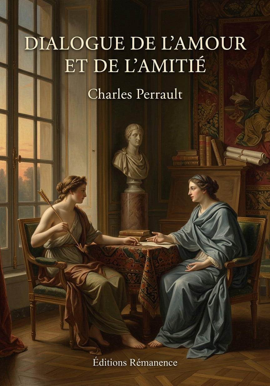 Livre Dialogue de l’amour et de l’amitié par Charles Perrault - Couverture - Editions Remanence