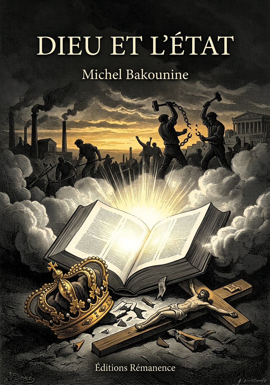 Livre Dieu et l’État par Michel Bakounine - Couverture - Editions Remanence