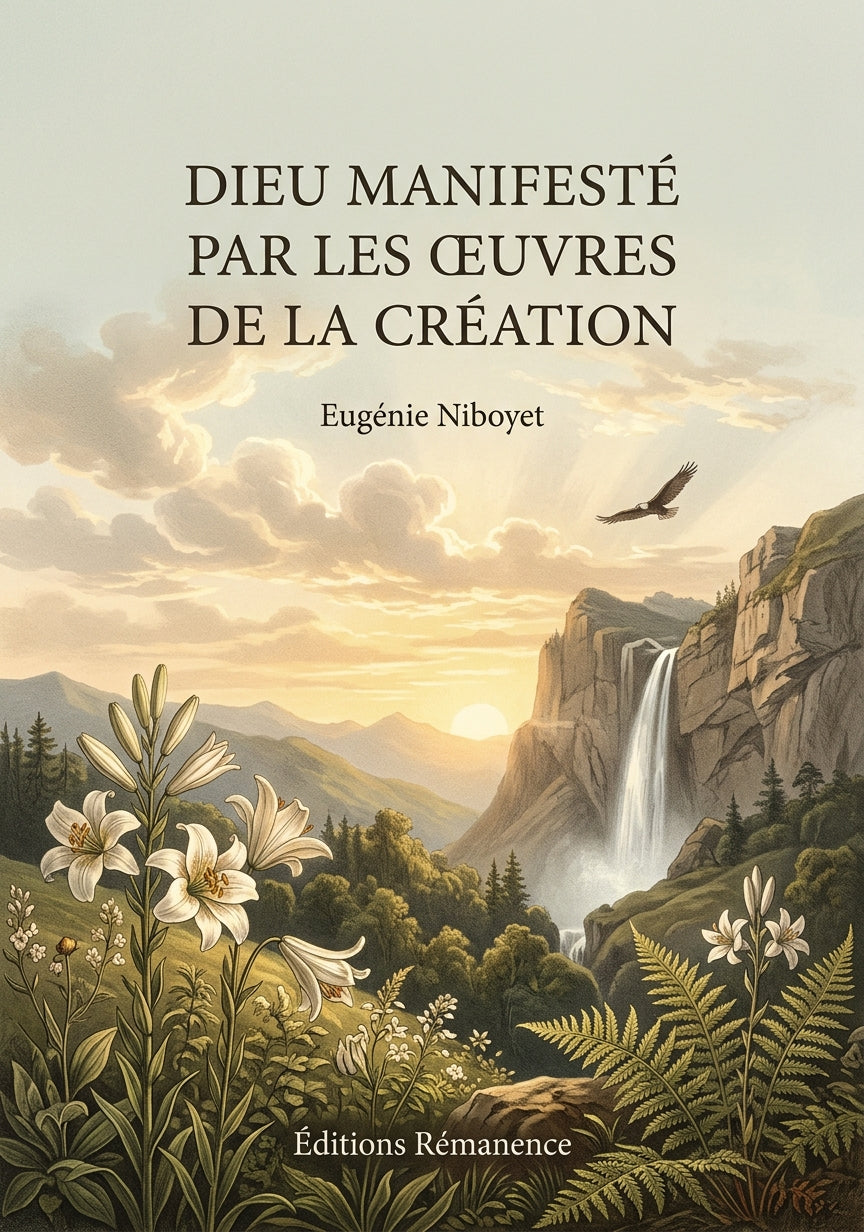 Livre Dieu manifesté par les œuvres de la création par Eugénie Niboyet - Couverture - Editions Remanence