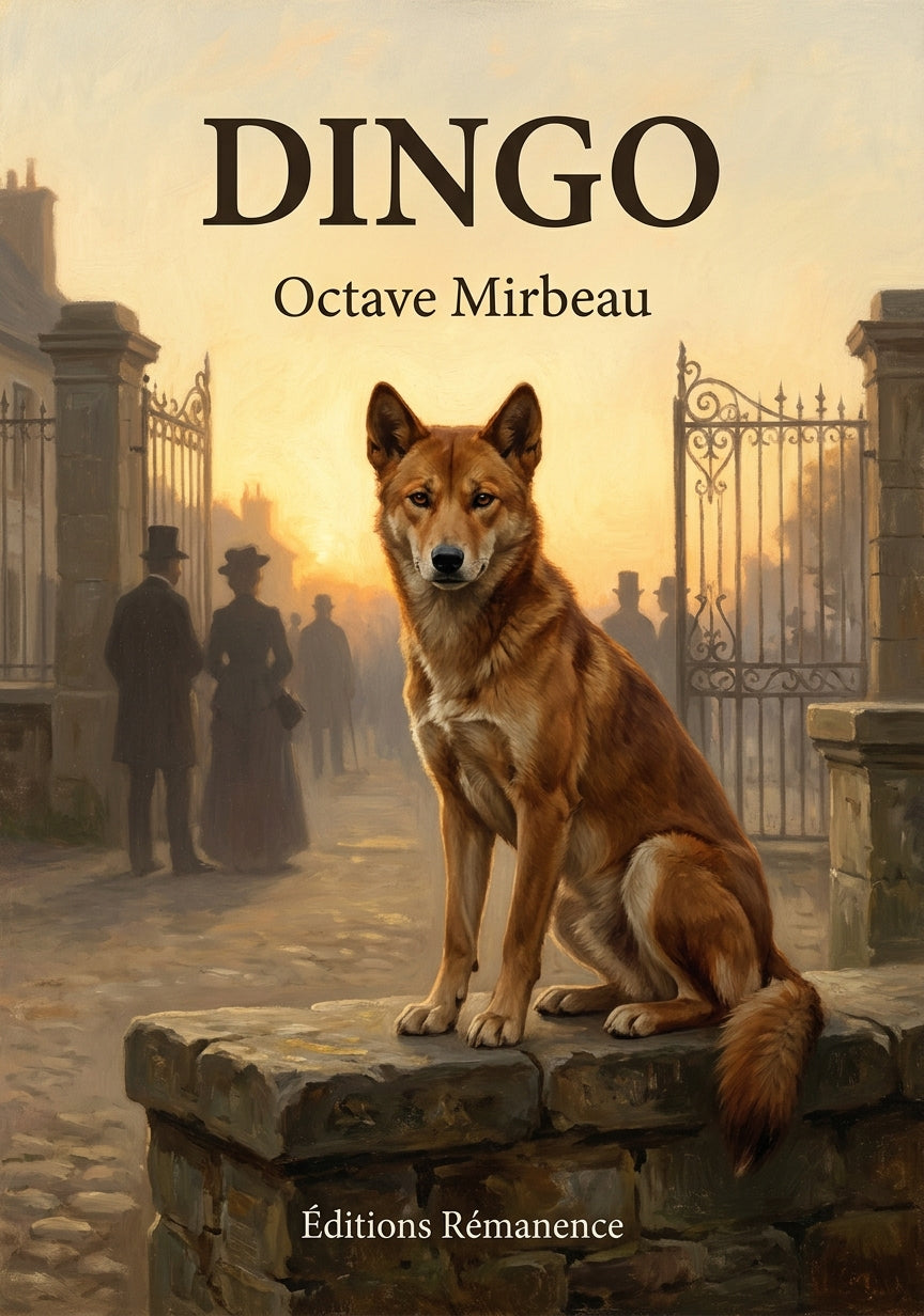 Livre Dingo par Octave Mirbeau - Couverture - Editions Remanence