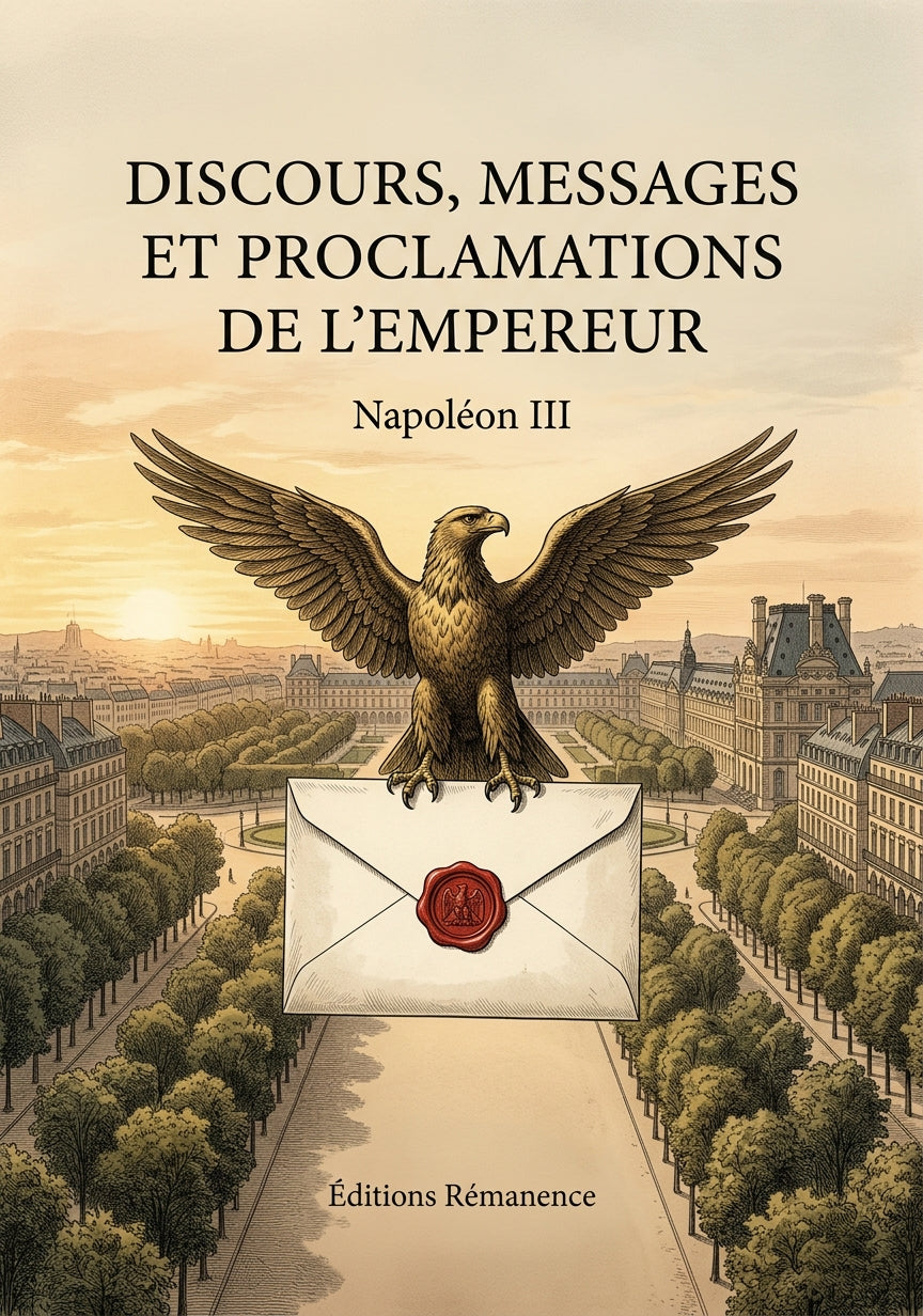 Livre Discours, messages et proclamations de l’Empereur par Napoléon III - Couverture - Editions Remanence